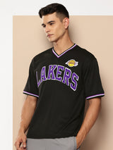 Los Angeles Lakers V-Neck Oversized T-Shirt