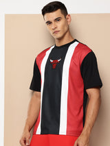 Chicago Bulls Striped Oversized T-Shirt
