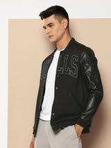 Chicago Bulls Black Varsity Jacket