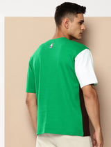 Boston Celtics Cut and Sew Oversized T-Shirt