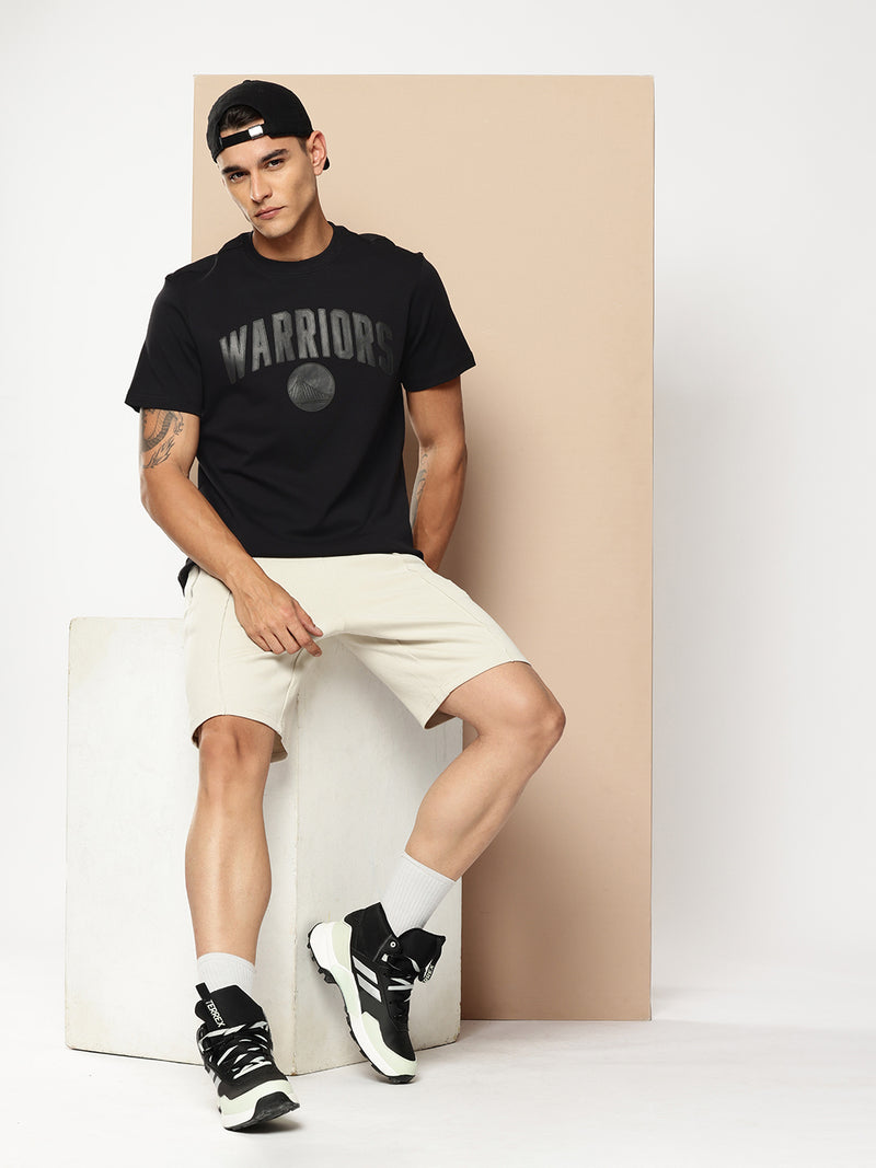 Golden State Warriors Monochrome Black T-Shirt