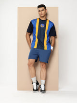 Golden State Warriors Striped Oversized T-Shirt