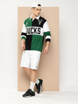 Milwaukee Bucks Embroidered Oversized Polo Full Sleeve