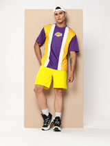 Los Angeles Lakers Striped Oversized T-Shirt