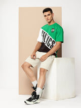 Boston Celtics Cut and Sew Oversized T-Shirt