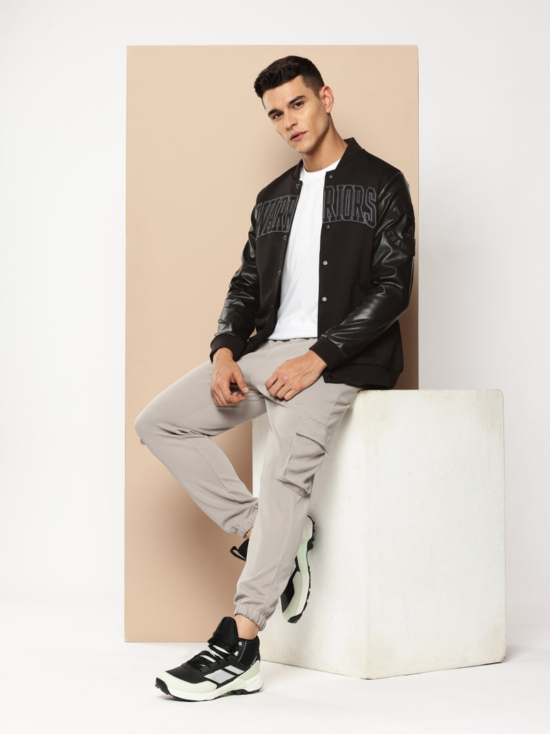 Golden State Warriors Black Varsity Jacket