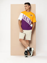 Los Angeles Lakers Cut and Sew Oversized T-Shirt