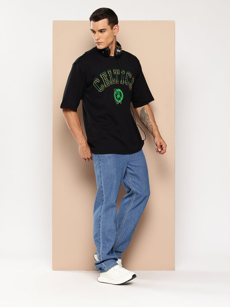 Boston Celtics Midnight Black Oversized T-Shirt