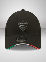 Ducati Corse Tricolour Flag Sandwich Black 9FORTY Adjustable Cap