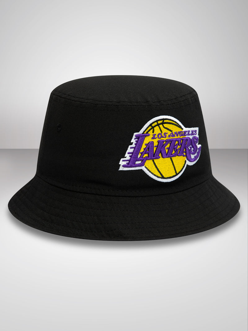 LA Lakers Print Infill Black Bucket Hat