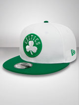 Boston Celtics Crown Patches White 9FIFTY Snapback Cap