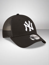 New York Yankees Home Field Black 9FORTY A-Frame Trucker Cap