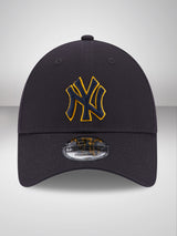 New York Yankees Team Outline Navy 9FORTY Adjustable Cap