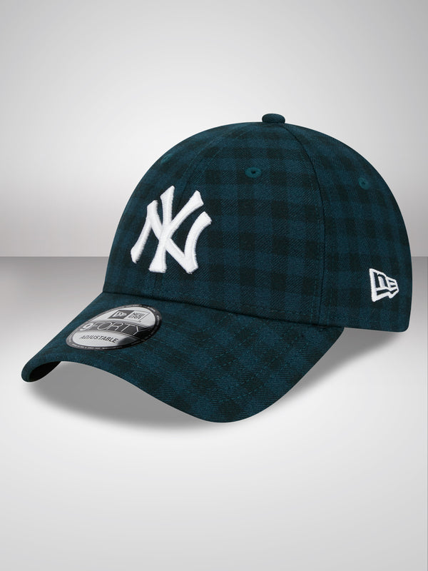 New York Yankees Flannel Dark Green 9FORTY Adjustable Cap