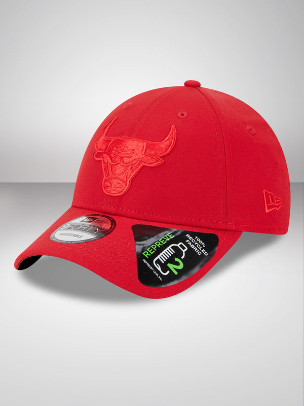 Chicago Bulls Repreve Outline Red 9FORTY Adjustable Cap