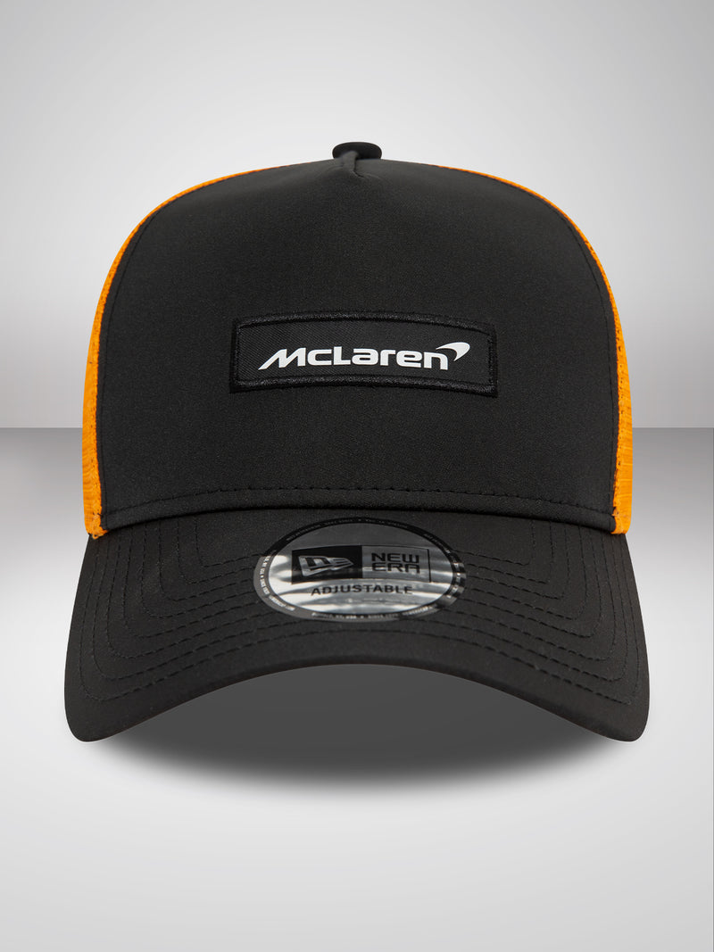McLaren Automotive Patch Front Black A-Frame Trucker Cap