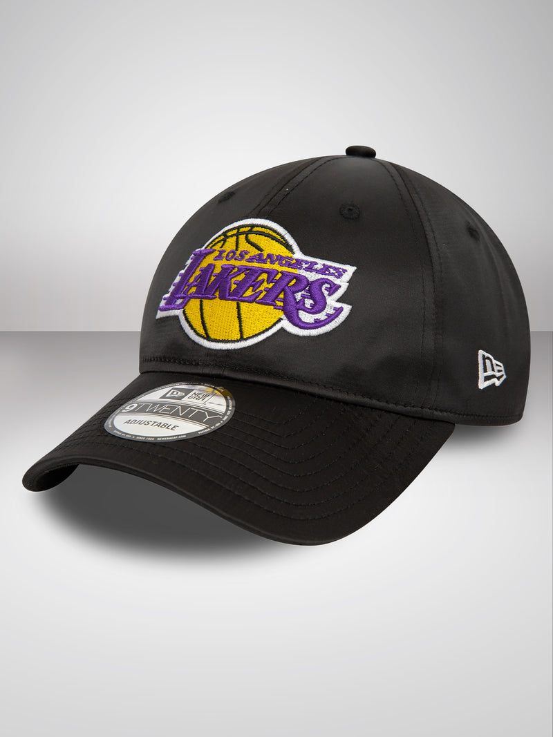 LA Lakers NBA Satin Black 9TWENTY Adjustable Cap