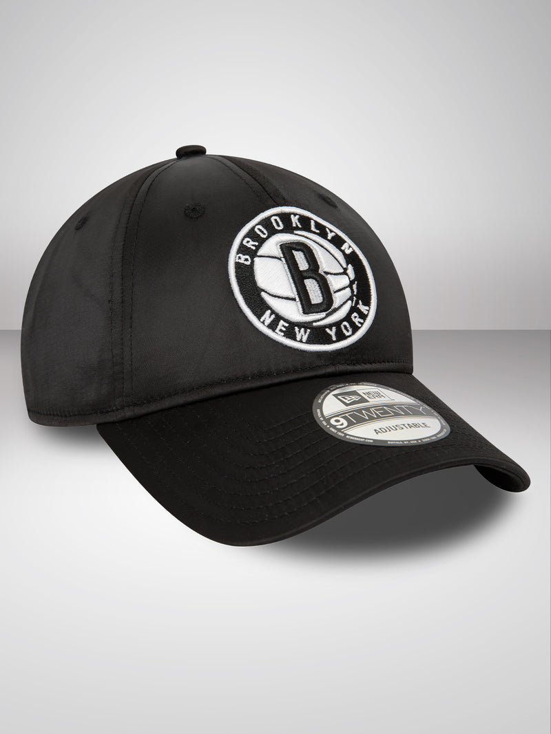 Brooklyn Nets NBA Satin Black 9TWENTY Adjustable Cap