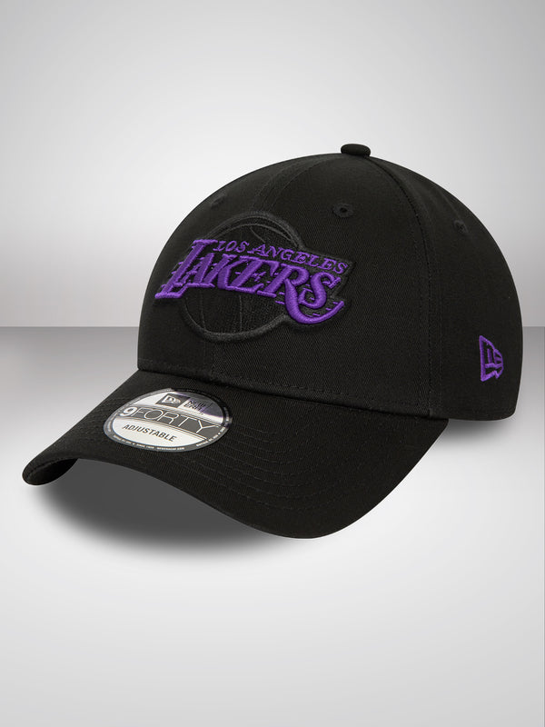 LA Lakers NBA Side Patch Black 9FORTY Adjustable Cap