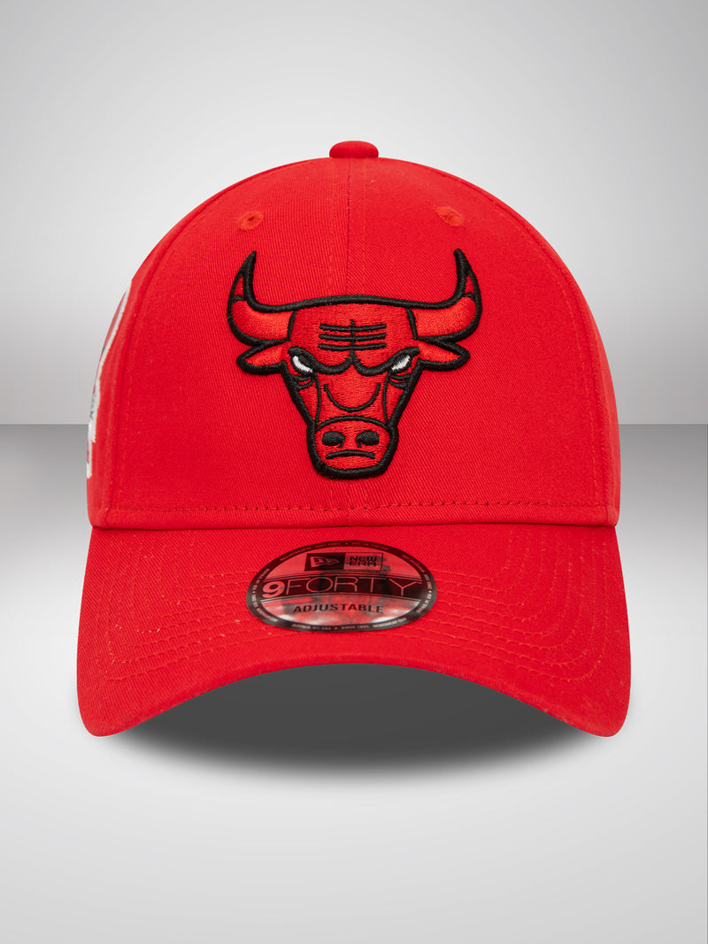 Chicago Bulls NBA Side Patch Red 9FORTY Adjustable Cap
