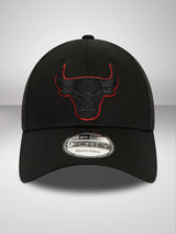 Chicago Bulls Metallic Outline Black 9FORTY Adjustable Cap