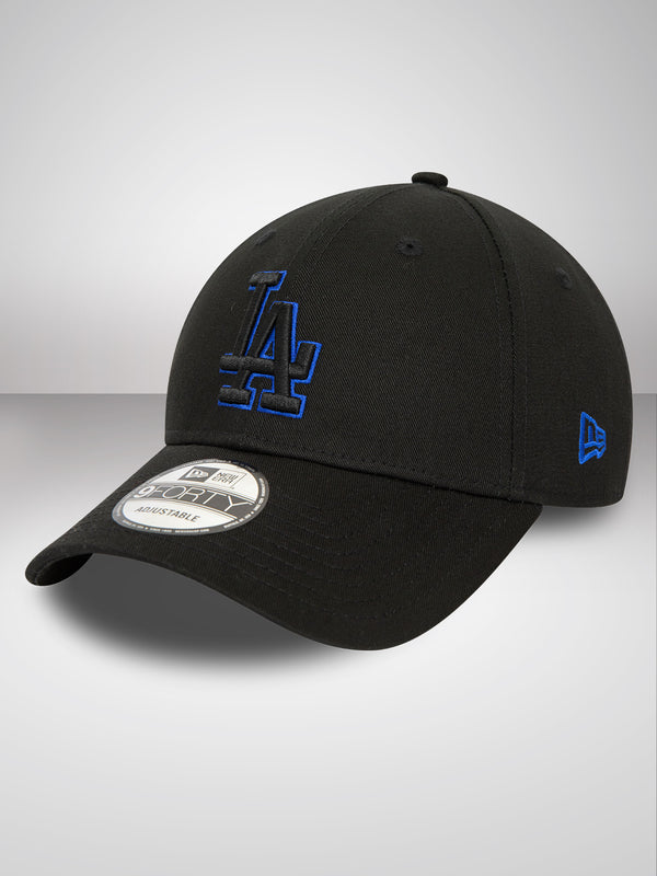 LA Dodgers Metallic Outline Black 9FORTY Adjustable Cap