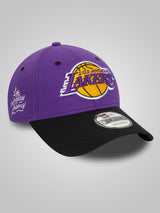 LA Lakers NBA Side Patch Purple 9FORTY Adjustable Cap