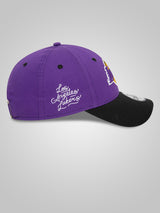LA Lakers NBA Side Patch Purple 9FORTY Adjustable Cap