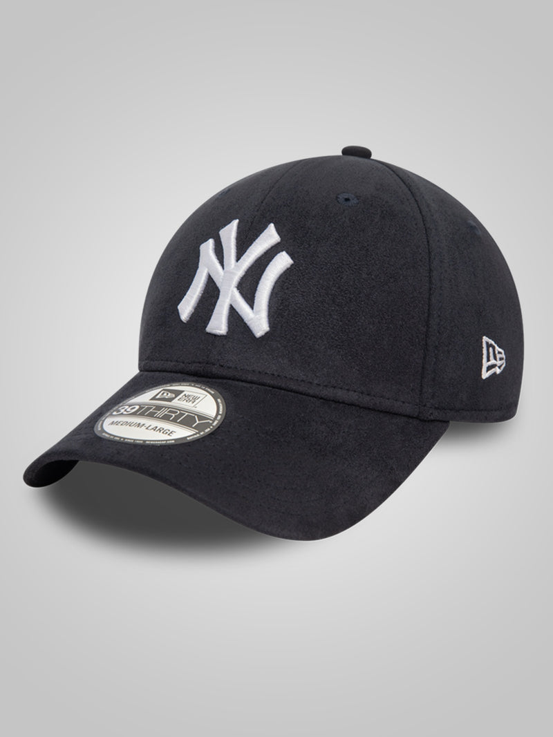 New York Yankees Faux Suede Navy 39THIRTY Stretch Fit Cap