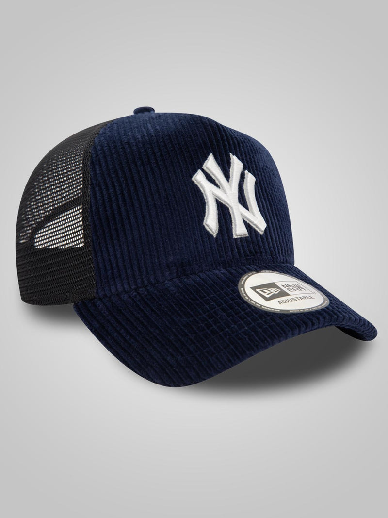 New York Yankees MLB Cord Navy 9FORTY E-Frame Adjustable Trucker Cap