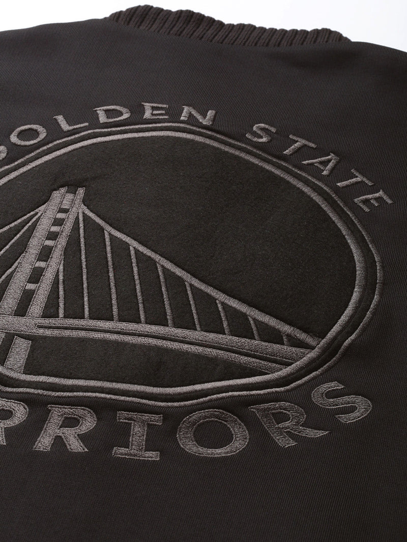 Golden State Warriors Black Varsity Jacket