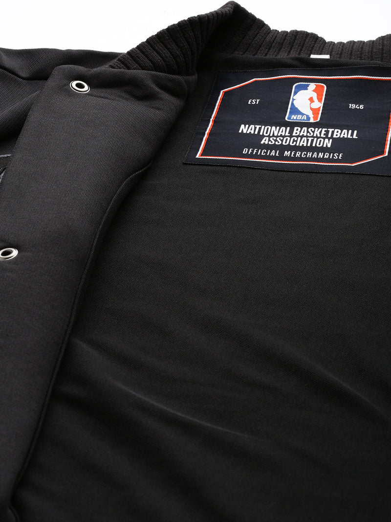 Chicago Bulls Black Varsity Jacket