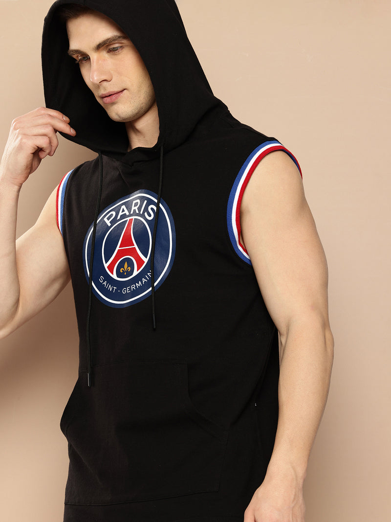 Paris Saint-Germain Classic Crest Sleeveless Hoodie