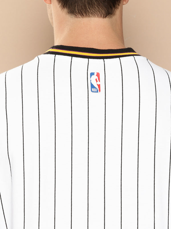 Los Angeles Lakers Striped Oversized T-Shirt