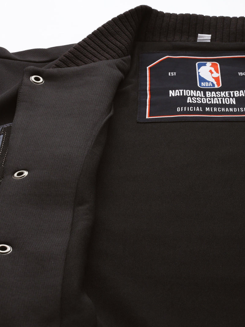 Golden State Warriors Black Varsity Jacket