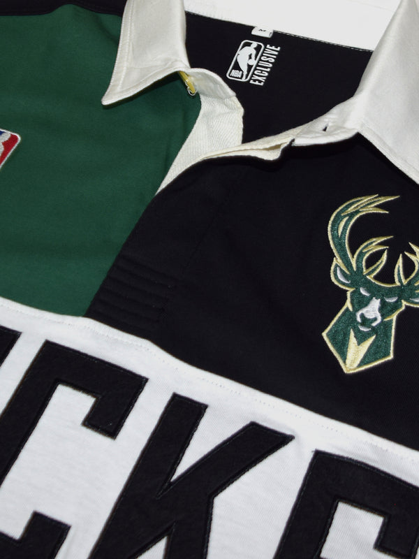 Milwaukee Bucks Embroidered Oversized Polo Full Sleeve