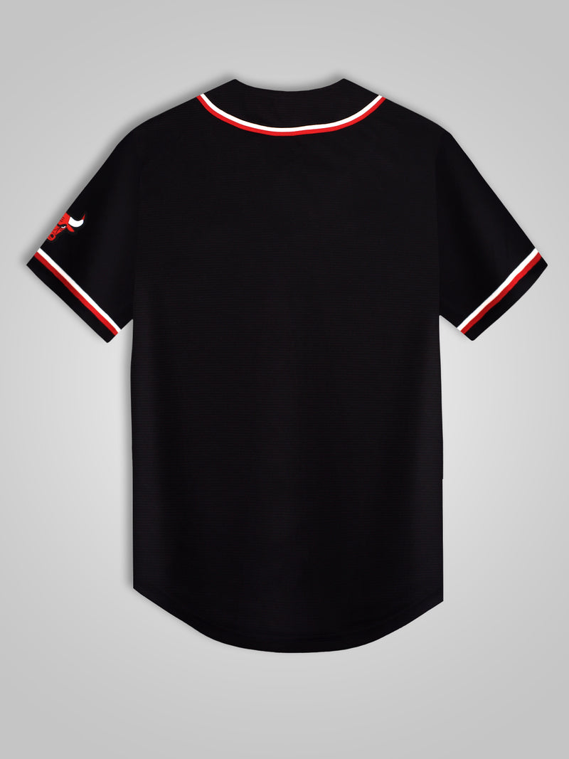 Chicago Bulls: Typography Baseball Shirt