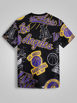 Los Angeles Lakers: Oversized Logo Mash T-Shirt