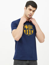 FC Barcelona: Classic Crest T-Shirt - Navy