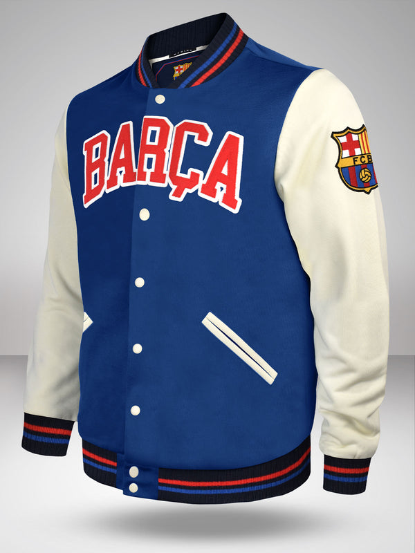 FC Barcelona Adult Full-Zip Track Jacket by IconSports