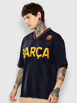 FC Barcelona Vintage Football Oversized T-Shirt