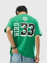 Larry Bird Classic Numbered Oversized T-Shirt Green