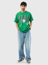 Larry Bird Classic Numbered Oversized T-Shirt Green
