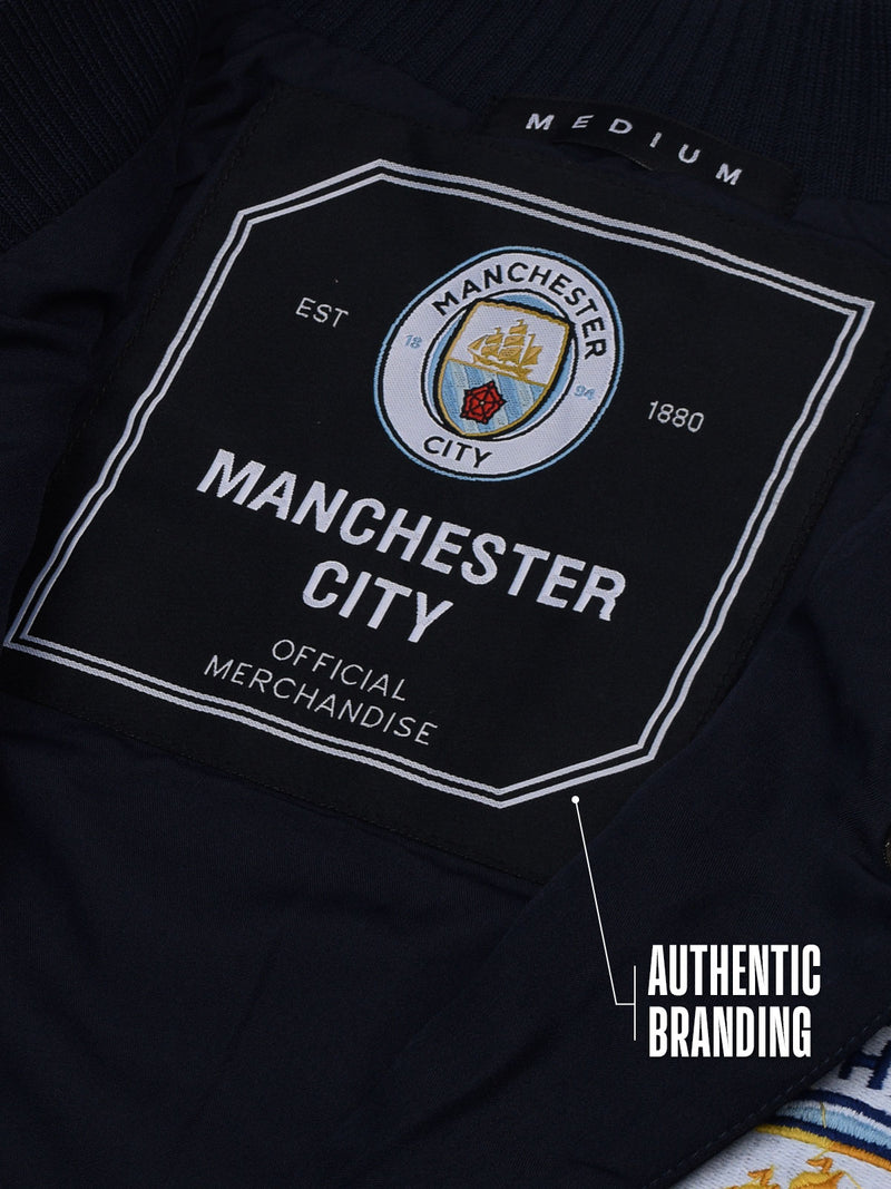 Manchester City: Varsity Jacket - Navy