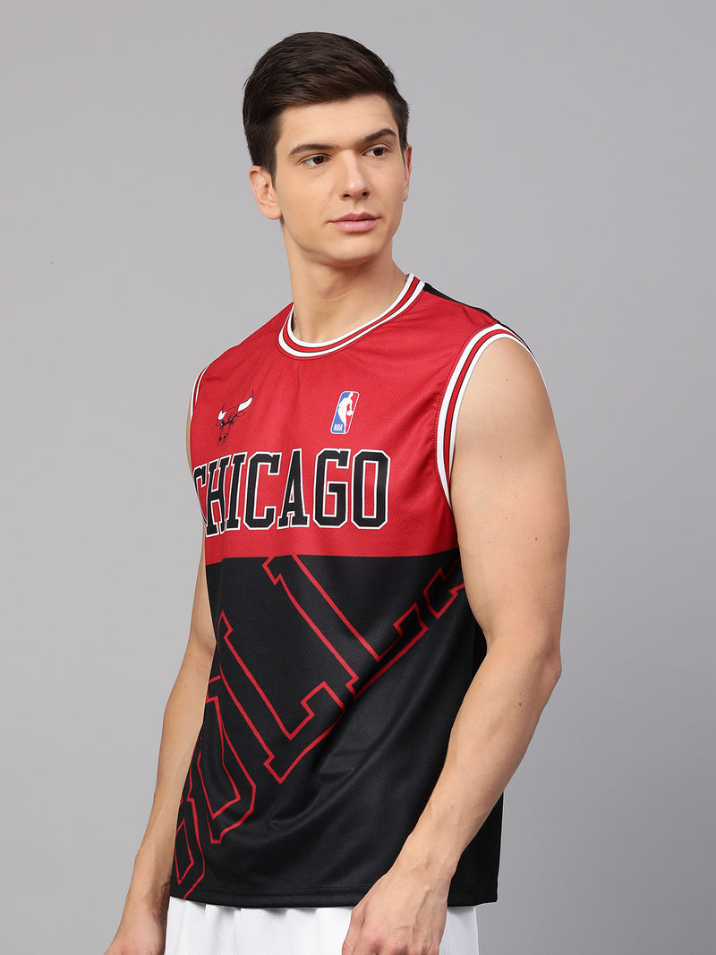 Nike Chicago Bulls City Edition Men's NBA Long-Sleeve T-Shirt Red