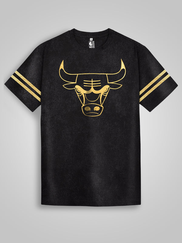 Chicago Bulls NBA Basketball Graphic Black T-Shirt