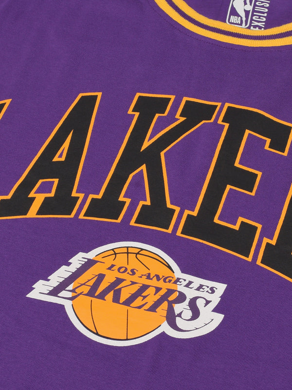 Buy Shop The Arena: NBA: Los Angeles Lakers: Oversized Logo Men's T-Shirt (Light  Blue S) at