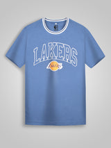 Los Angeles Lakers: Core Typography T Shirt - Blue