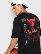 Chicago Bulls Midnight Black Oversized T-Shirt