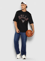 Chicago Bulls Midnight Black Oversized T-Shirt